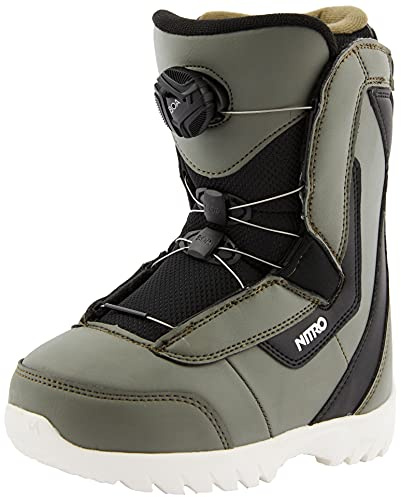 Nitro Unisex Jugend Droid BOA Boot´21 Snowboardboot, Charcoal-Black-White, 200
