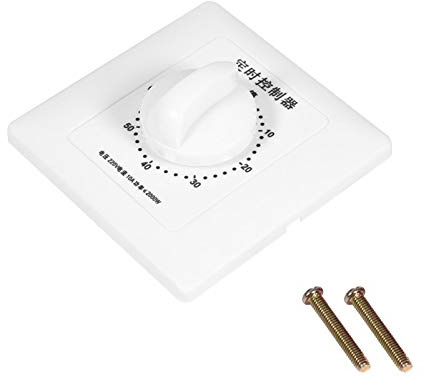Countdown-Timer Schalter AC 220V 60 Minuten Unterputz Genauer Timer 86 Panel Federgewickelter Mechanischer Zeitschaltuhr Schalter für Lichter Abluftventilatoren Heizungspumpen