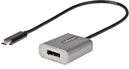 StarTech Adaptateur USB-C vers DP 1.4, 8K 60Hz, Câble 30cm (CDP2DPEC) | Résolution 4K 60Hz, DP Alt Mode, HBR3, DSC, Compatible Thunderbolt 3, Audio 2 canaux