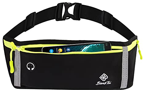 Cintura da corsa per smartphone, borsa sportiva impermeabile/cintura da corsa regolabile da S a 5 XL per uomini/donne