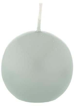 Kugelkerzen Seafoam Seegrün, Ø 80 mm, 6 Stück, dt. Kerzen in RAL Kerzenqualität, Kein rußen und Tropfen