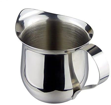 Sauce Boat Gravy Bowl Stainless Steel Milk Froth Pot Espresso Coffee Pot Barista Coffee Latte Milk Froth Pot 60ml Pour ladle (Color : A)