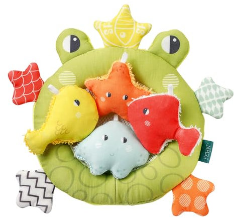 Fehn Badetier Frosch Badekescher – Baby Badespielzeug für die Badewanne - Schwimmendes Wasserspielzeug für fröhlichen Badespaß – Badewannenspielzeug für Babys und Kleinkinder ab 0+ Monaten
