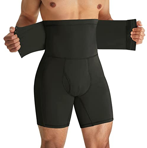 Bingrong Boxershorts för män, kompression, push-up, rumpa, underbyxor, magkontroll, figurformande underkläder, rumplyft, hög midja, formkläder, body, formande shorts, andas, träningsshorts,
