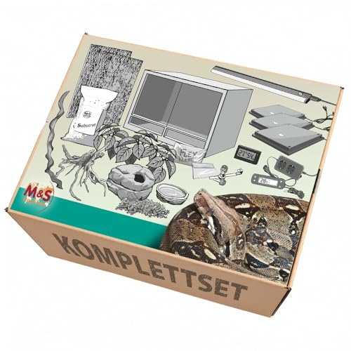 Komplettset: Für größere Boas und Pythons (150x80x80cm) Terrarium mit Holz-Terrarium