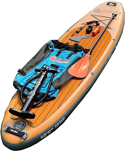 Aufblasbares Stand Up Paddle Board (15,2 cm dick) mit Zubehör & Tragetasche