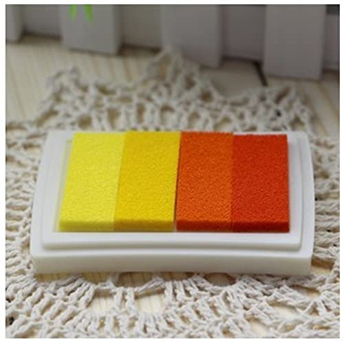Stempelkissen Handwerk Öl Farbverlauf Farbbasierte DIY Tintenkissengummi Briefmarken Papier Scrapbooking 15 Farben Fingerfarbe Stempelkissen Schwarz (Size : Orange JB)