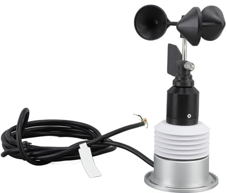 Home Weather Station, DC5V 5 in 1 Weather Sensor Measures Wind Speed, Wind Direction, Air Temperature, Humidity, Air Pressure, Wired High Accurate Weather Station Sensor for Oudoor