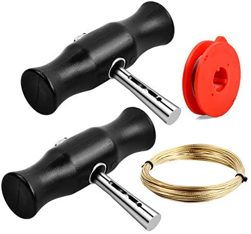 Dokeno 4 Piezas Kit de Herramienta de Eliminación de Parabrisas de Coche Herramientas para Parabrisas con Alambre y Mangos Universal Desmontaje Parabrisas del Automóvil Kit