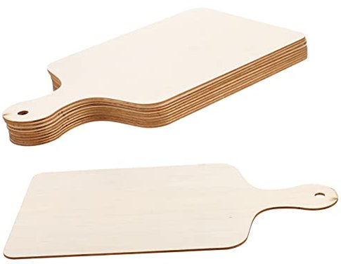 BELLIFFY 10stücke Diy Rechteckige Schneidebretter Mit Griff Unfinished Holz Schneidebretter Als Serviertabletts Für Küche Und Lebensmittel
