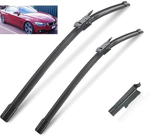 Auto-Scheibenwischer Wischerblätter for Frontscheibenwischer, kompatibel mit BMW 4er F32 F33 F36 F80 2013–2017, Windschutzscheibe, Windschutzscheibe, Fensterbürsten, 24 Zoll + 18 Zoll - Scheibenwische