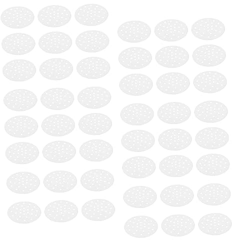 OFFSCH Tapis De Cuisson Antiadhésif De 20 Cm Pour Four - Papier Sulfurisé Non Blanchi Pour Friteuse À Air Chaud Feuilles De Rôtissage Avec Trous De Drainage