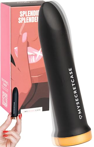 MySecretCase mini vibromasseur femme clitoridienne - clitoridien vibro-masseur, puissant sextoy, couple vibromasseurs, sexetoyfemme, stimulateur feminin, plaisir sexuelle, vibrant, petit (Noir)