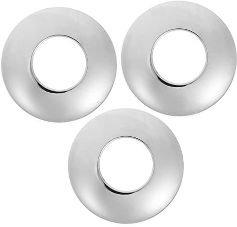 Artibetter 3stücke Teiliges Edelstahl Rohrflansch Abdeckungsset Dekorative Flanschplatten Für Wasserleitungen Installieren Geeignet Für Dusche Badewanne Und Küche