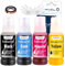 LCL 400 ml Sublimationstinte Nachfüllpackung kompatibel für Epson EcoTank et 1810 2810 2820 2850 2830 2815 4810 Drucker ET-3700 for Heat Transfer Mug,Tumbler,T-Shirts(Autofill/UV-Schutz/Unnötig ICC)