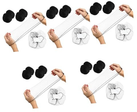 BESPORTBLE 100 Stück Unsichtbare Haarnetze – Elastische Haarnetze in Schwarz Für Lebensmittelservice - Kochen Und Schlafen – Einweg Für Damen Und Herren - Perfekt Für Ballett Und