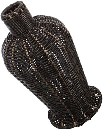 iplusmile Ornamenti Per Vasi Vaso Porta Fiori in Stile Country Vaso Fiore Decorativo Supporto Per Fiori Artificiali Portafiori Decorativo Vasi Per Centrotavola Plastica Nero