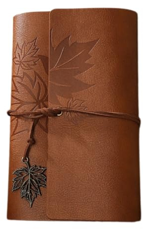 Lyivisk Carnet A6 en Cuir Rechargeable Vintage – Journal de Voyage à Pages Blanches pour Écriture, Dessin et Organisation, Idéal pour Bureau, Maison et Déplacements