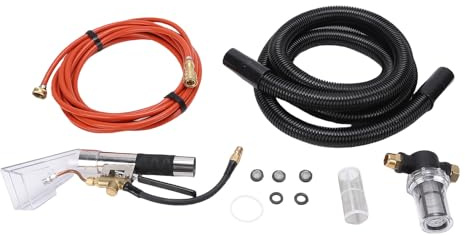 Fabater Kit de Extractor de Aspiradora, Kit de Manguera Extractora Universal para Aspiradora, Equipado con Mangueras y Tuberías de Agua para Limpieza de Alfombras