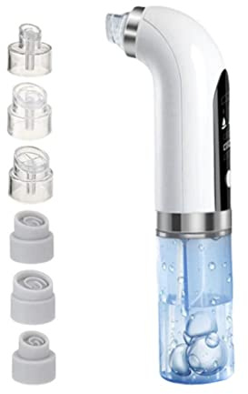 Extracteur de points noirs, aspirateur de points noirs, nettoyeur pores du visage, outil d'extraction blancs avec 6 sondes d'aspiration, nettoyeur électrique