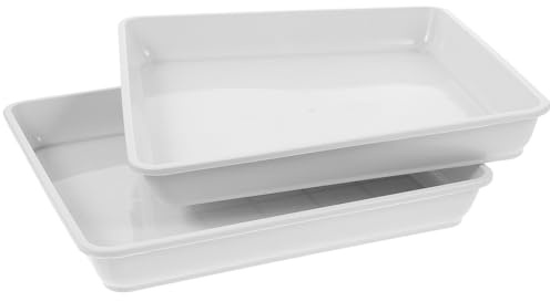 IMUSINICE Vasi Quadrati per Piante Grasse 2 Pezzi Vassoio Rimovibile 60 X 60 CM per Interni ed Esterni in Materiale Durevole