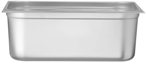 HENDI Contenitore Gastronorm, GN 1/1, resistenza termica -40 °C a 300 °C, compatibile con i forni a convezione, frigoriferi, bagno María, chafing dishes, 28L, 530x325x(H) 200mm, acciaio inox