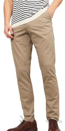 JACK & JONES Jjimarco Jjbowie Sa, Pantaloni Uomo, Beige, 30W / 30L