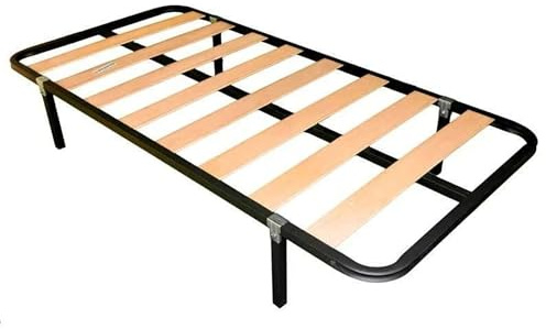 Miroytengo Somier 105x190 cm con 4 Patas - Tubo acerado 30x30 mm, Refuerzo Central, Láminas de Chopo y Pintura Metalizada