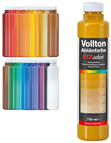 decotric Decolor Abtönfarbe Ocker - 750ml I Dispersionsfarbe für dekorative Anstriche und wasserbasierten Materialien I Hohe Farbkraft & Ergiebigkeit