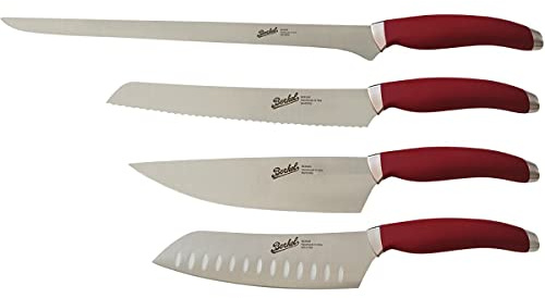 Berkel - Teknica set Chef 4 pz Rosso (Prosciutto, pane, cucina 20, santoku)