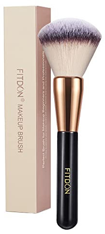 FITDON Pinceau de maquillage Poudre - Professionnel Kabuki Pinceaux pour le visage - Parfait Pour couverture minérale Poudre bronzante Fond de teint Blush Buffing