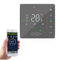 Qiumi Smart Wifi Color Thermostat for Individual Gas/Water Boiler Heating Works with Alexa Google Home Dry Contact, LED Light Display Protect Your Eyes, 5A 95~240VAC