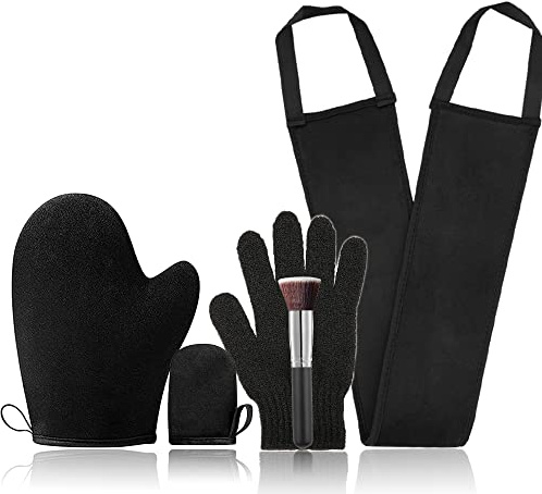 KELILO Self Tanning Mitt Applicator - Self Tanner Applicator, Tanning Mitts Self Tanner Mitt Applicator, Self Tanner Mit, 5 in 1 Self Tanning Glove for Self Tan Mit, Self Tan Mitt Applicator