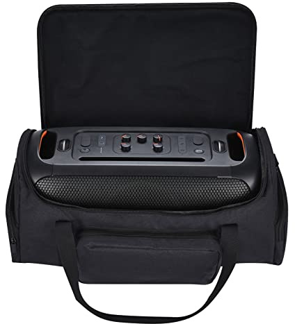 Hzycwgone Etui Sac à Main pour JBL PartyBox on-The-Go Orateur du Parti,Housses et étuis PartyBox on-The-Go Sac d'épaule,Poches de Rangement supplémentaires pour Microphones, Accessoires (Noir)