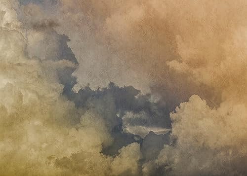 Rasch Tapete 363180 - Fototapete auf Vlies mit Wolken und Himmel in Gelb und Blau - 2,65m x 3,71m (LxB)