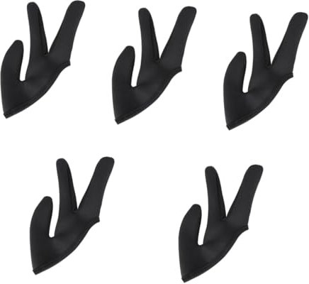 SOLUSTRE 5 Stk Schutzhandschuhe Billardhandschuh Werkzeuge Zum Färben Von Haaren Lockenstab Handschuh Fingerabdeckung Für Lockenwickler Hitzebeständige Handschuhe Warm Halten Schutzhülle