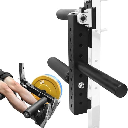 ExoticaBlend Beinstrecker-Aufsatz, Verstellbarer Spezieller Beinstrecker-Aufsatz für Den Unterkörper, Beinstrecker-Rack-Aufsatz – Maximale Belastung 280 Kg für Heimfitnessgeräte,50mmdiameter-16mm