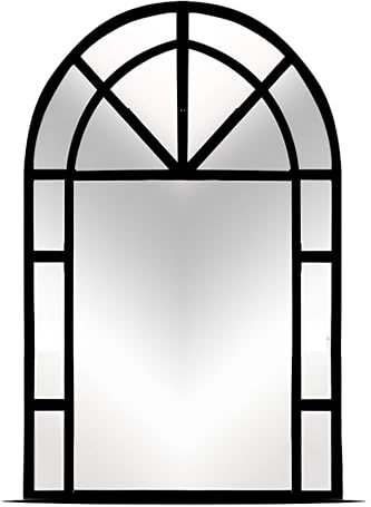 FORNOR 28206 Espejo Negro Metal Ventana 91 x 61 x 2 c