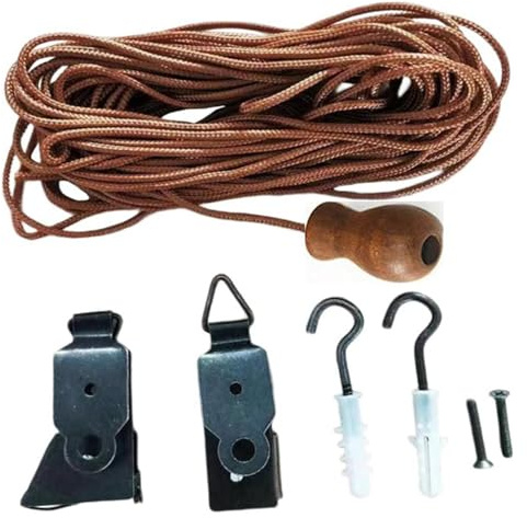 Psdndeww 1 Set Rollladen, Hebeschnüre, Bambusvorhang, Reparatur-Seil, Rollo-Zubehör, Werkzeuge, Reparaturteile