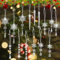 Volumoon 15Pcs Christmas decoration icicle pendant,Christmas Hanging Ornaments Pendant,Snowflake Decors with String,Christmas tree decoration,for Decoration wedding,Christmas decoration,Party