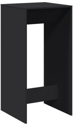 vidaXL Bartisch Schwarz 51x50x103,5 cm Holzwerkstoff