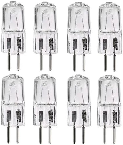 LISOCLU Halogenlampe G5.3 Halogenlampe 360 ° Abstrahlwinkel / Warmweiß 35 Watt 2 Pin 220-240 Volt Ersatz für Duftlampen Tarte/Ölwärmer (8 Stück) 35 W
