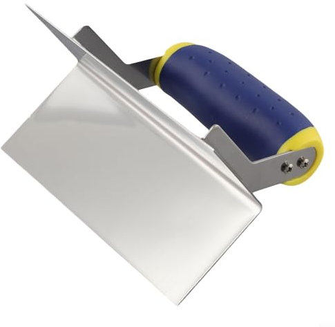 Truelle d'angle en acier inoxydable, kit d'outils de finition pour cloison sèche, béton, plâtre, maçonnerie, mur intérieur extérieur, outil de plâtre, spatule d'angle (d)