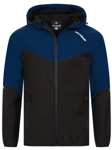 Kirkjubøur® Herren SOFTSHELLjacke 10.000 mm Wassersäule mit Kapuze und Fleecefutter, atmungsaktiv und wasserabweisend