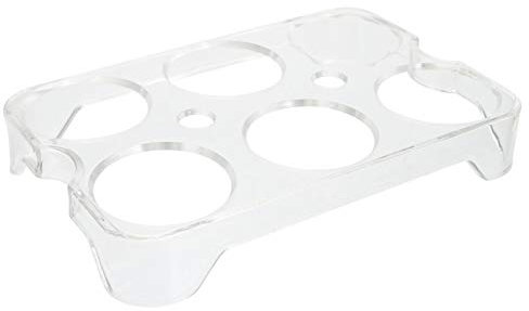 NUOBESTY Portauova Da 1 Pezzo Per Frigorifero Organizer Trasparente Per Contenitori Per Uova Per Frigorifero Piano Di Lavoro Cucina - 6 Griglie