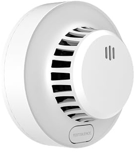 FireShield Optical Smoke Alarm For Home | 5-Year Replaceable Battery Smoke Alarm With Test/Silence Button | 10-Year Smoke Detection Sensor | Ideal For Bedroom, Living Room, and Hallways
