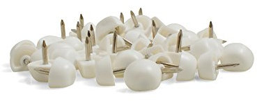 design61 50 x barres de sol pour étagères avec stylet fixe en blanc