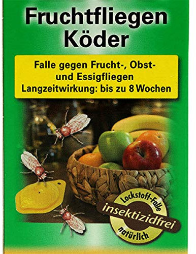 Scotts Fruchtfliegenköder Fruchtfliegenfalle anwendungsfertig gegen Frucht-Obst-und Essigfliegen Langzeitwirkung bis 8 Wochen Fliegenfalle Fliegenköder