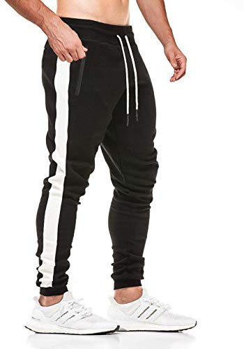 JustSun Jogginghose Herren mit Reißverschluss Taschen