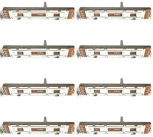 BIRGI 8pcs Length 88mm Mixer Slide Potentiometer Straight Slider B10K B103 10KB / 3 Foot Mono Stroke 60mm Fader